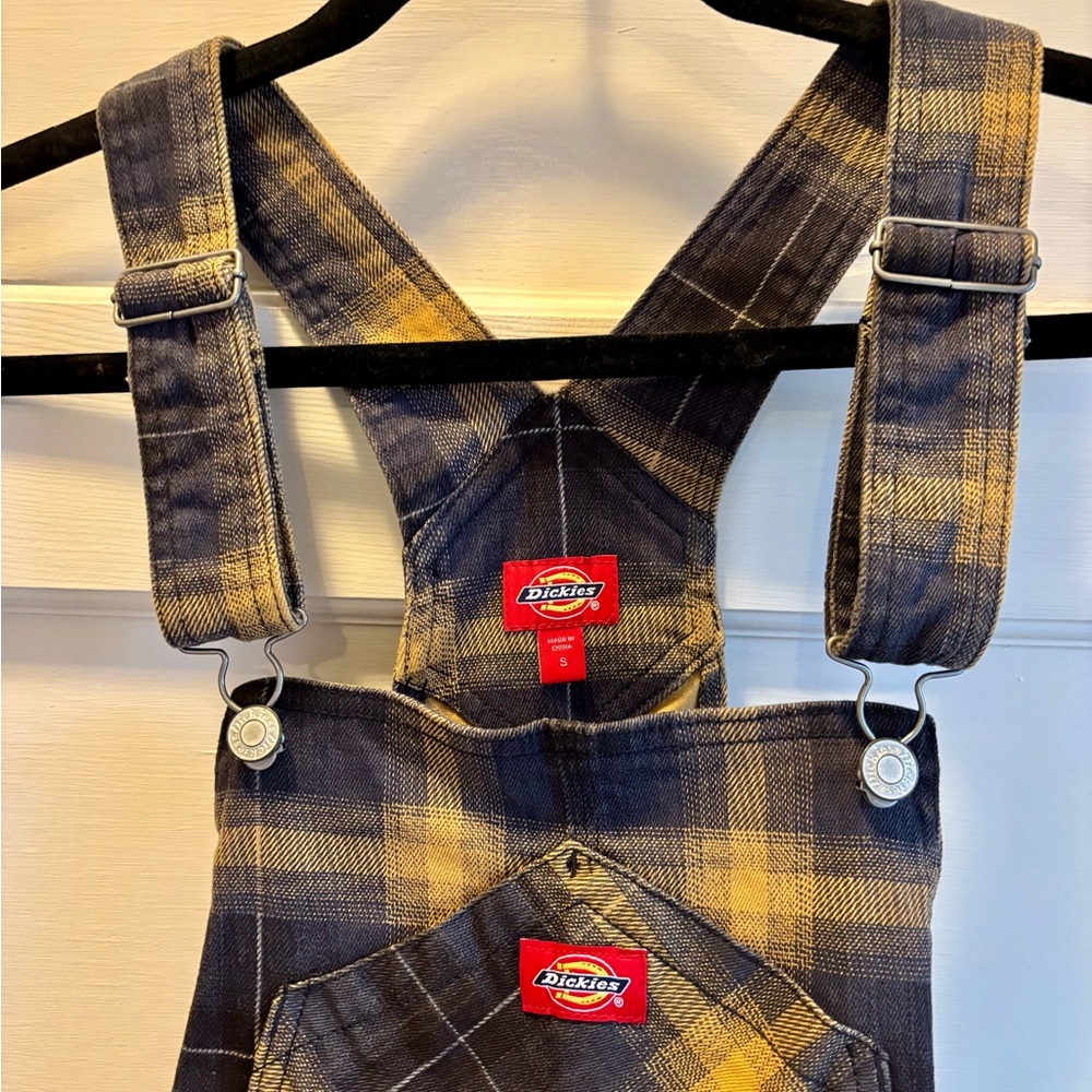 Dickies Plaid Overall Skirt Size Small